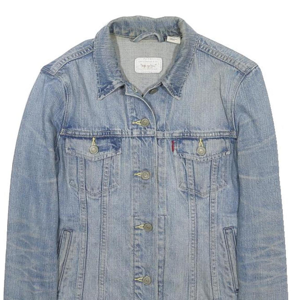 LEVI'S Womens Blue Denim Jacket XS Cotton Button Closure Classic Fit Casual Wear