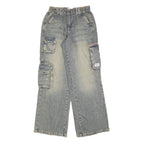 BDG Womens Relaxed Cargo Jeans Denim Light W25 L32 Utility Pockets Zip