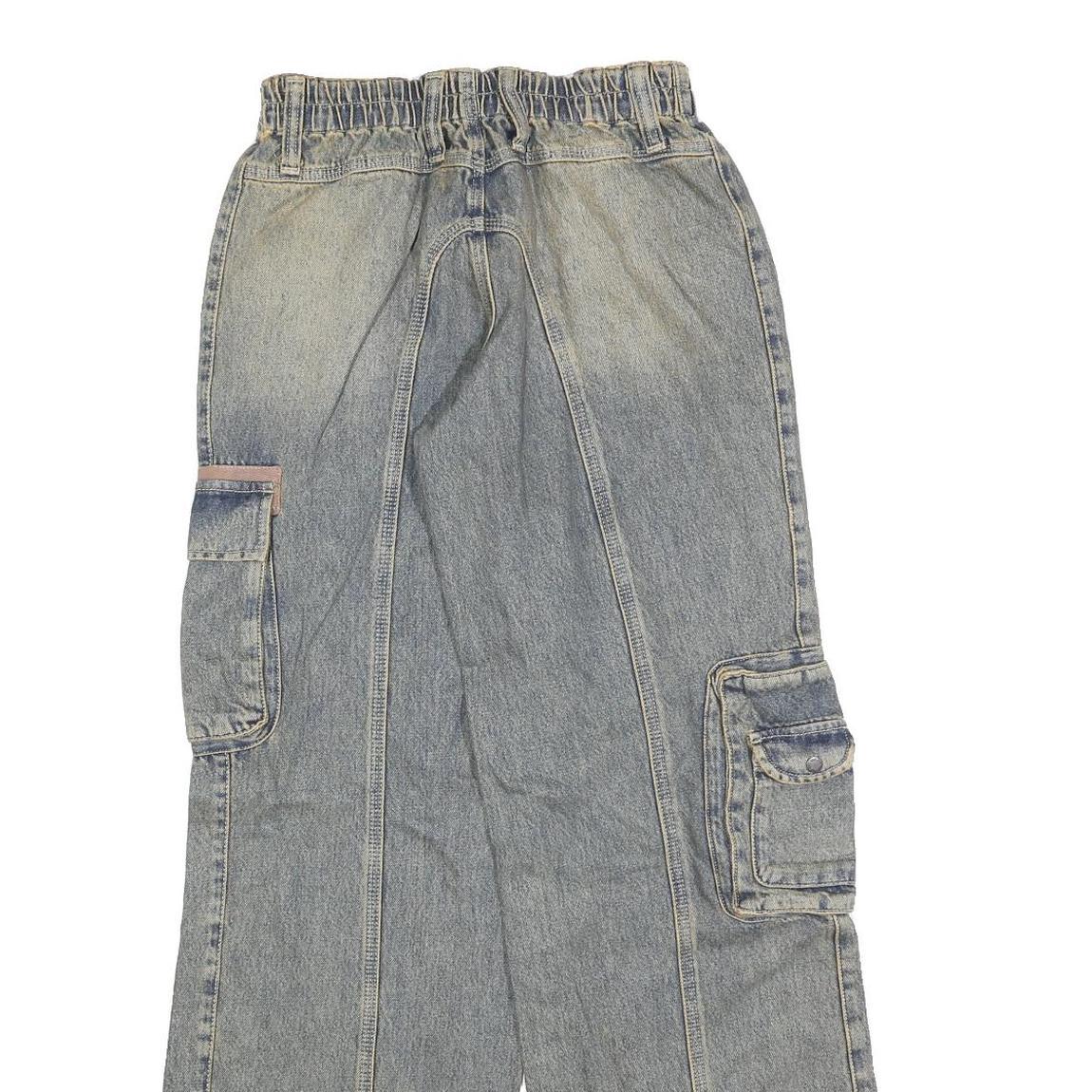 BDG Womens Relaxed Cargo Jeans Denim Light W25 L32 Utility Pockets Zip