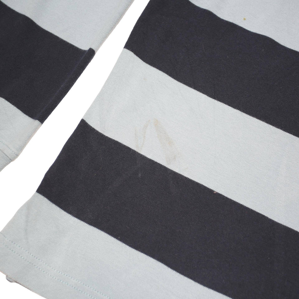 POLO RALPH LAUREN Mens Blue & Black Striped Long Sleeve Polo Shirt XL Cotton