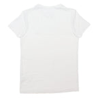 TOMMY HILFIGER Womens White XS Short Sleeve Crew Neck Plain T-Shirt Cotton Blend