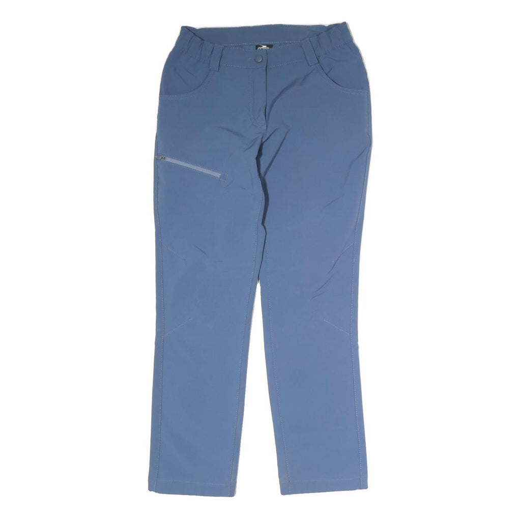 CRANE Mens Polyester Blue Regular Fit Straight Leg Trousers W28 L29 Casual Wear