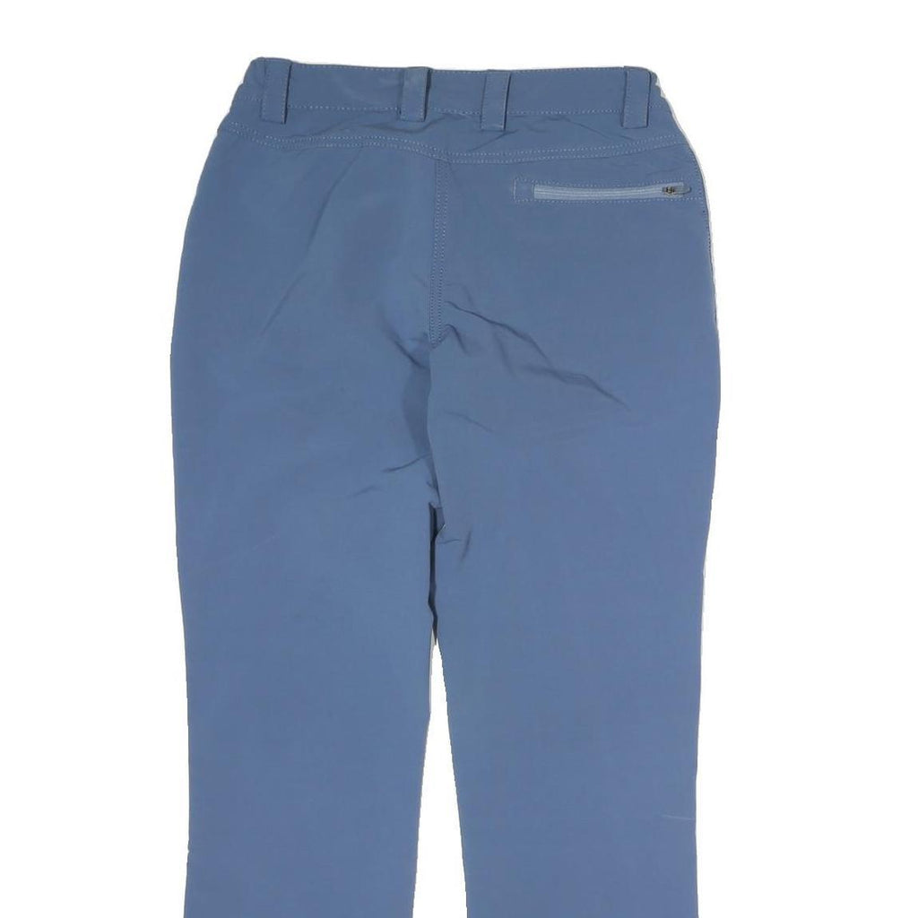 CRANE Mens Polyester Blue Regular Fit Straight Leg Trousers W28 L29 Casual Wear