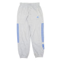 ADIDAS Mens Joggers Grey & Blue Slim Tapered M W30 L30 Cotton Blend Athletic