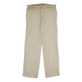 TOM TAILOR Mens Cotton Beige Regular Fit Straight Trousers W33 L34 Casual