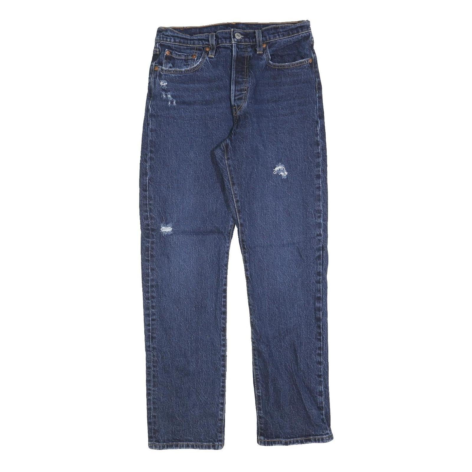 LEVI'S 501 Womens Jeans Blue Regular Straight Denim Medium W28 L30 Classic Fit