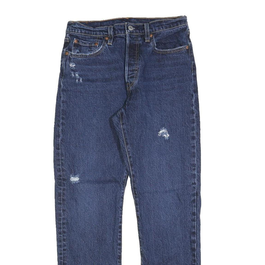 LEVI'S 501 Womens Jeans Blue Regular Straight Denim Medium W28 L30 Classic Fit