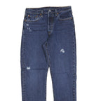 LEVI'S 501 Womens Jeans Blue Regular Straight Denim Medium W28 L30 Classic Fit