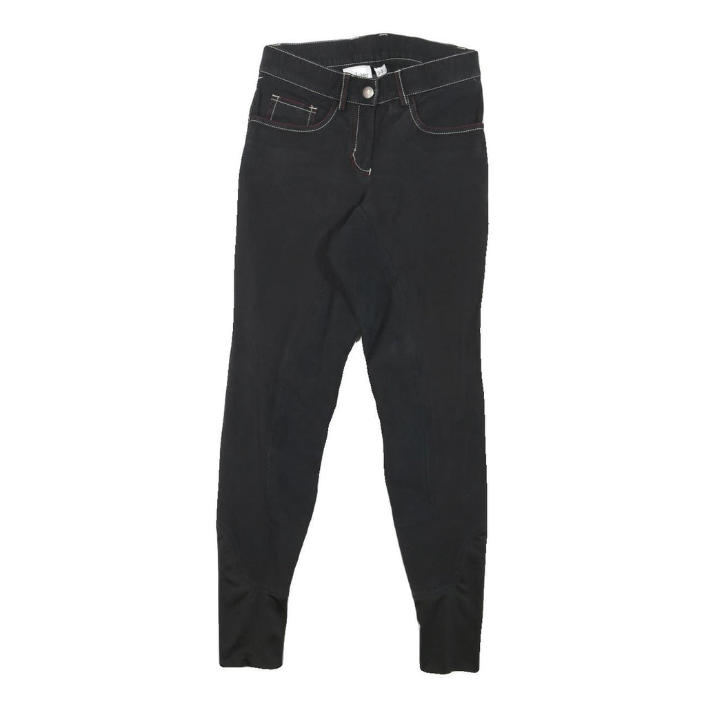 FELIX BUHLER Womens Jeans Black Slim Skinny Denim W24 L27 Stylish Zip Closure