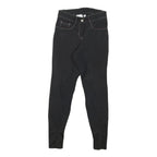 FELIX BUHLER Womens Jeans Black Slim Skinny Denim W24 L27 Stylish Zip Closure