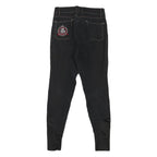 FELIX BUHLER Womens Jeans Black Slim Skinny Denim W24 L27 Stylish Zip Closure