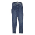 LEVI'S Womens Slim Blue Denim Jeans W24 L28 Classic Zip Pockets Skinny