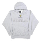 X GRAIN Mens Grey Hoodie XS Elks Wrestling Cotton Blend Pullover