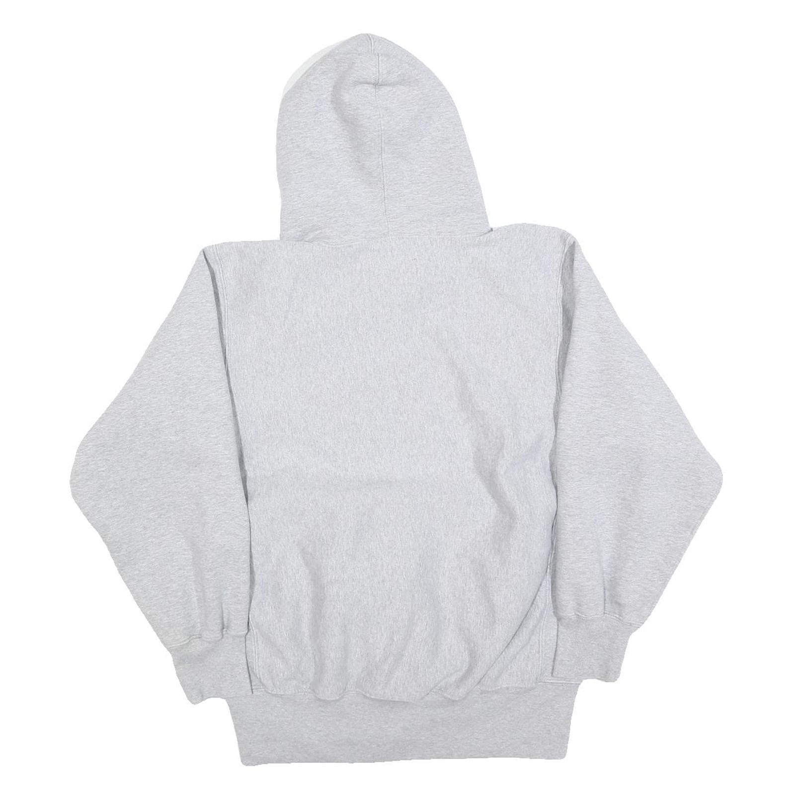 X GRAIN Mens Grey Hoodie XS Elks Wrestling Cotton Blend Pullover