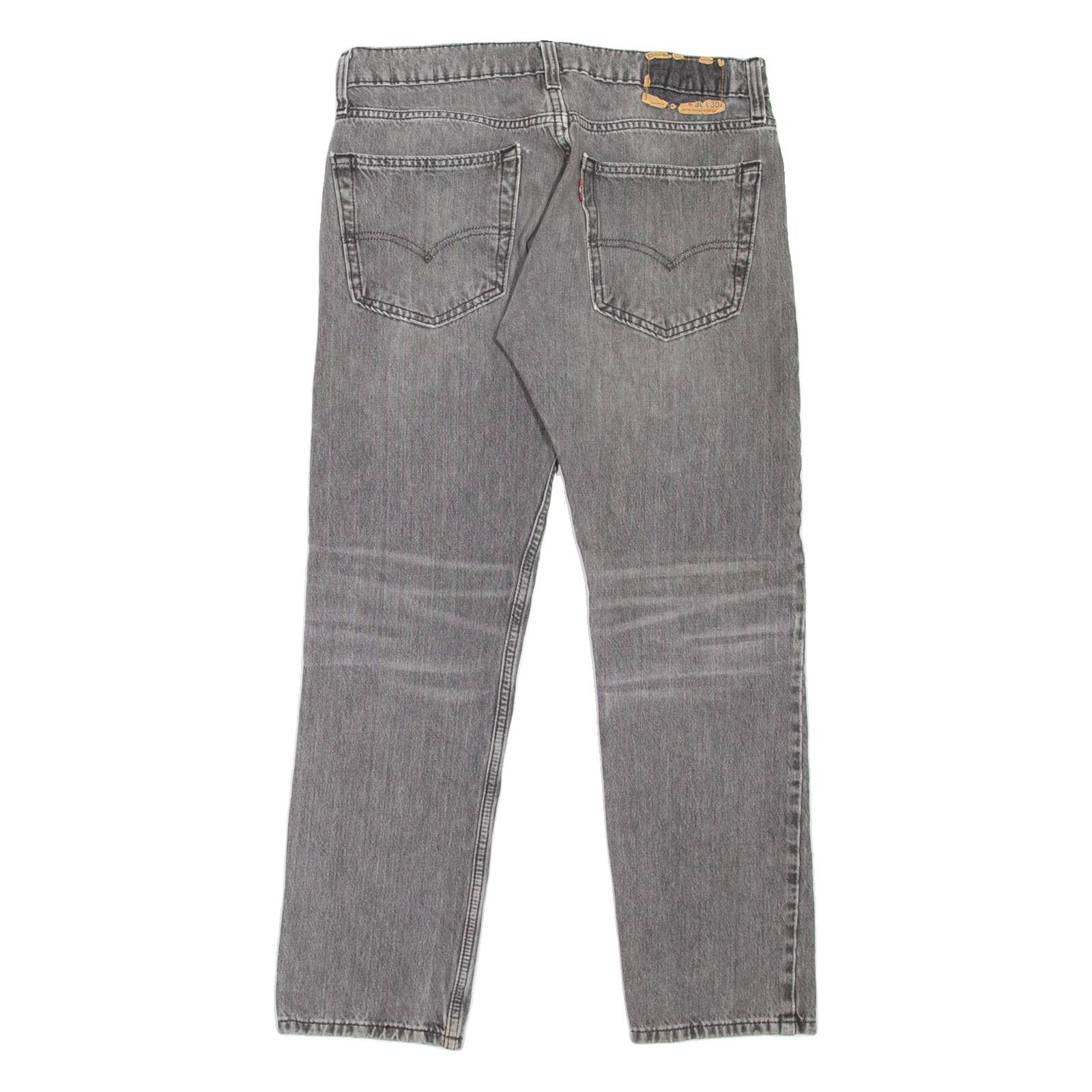 LEVI'S Mens Jeans Grey Slim Tapered Stone Wash W30 L27