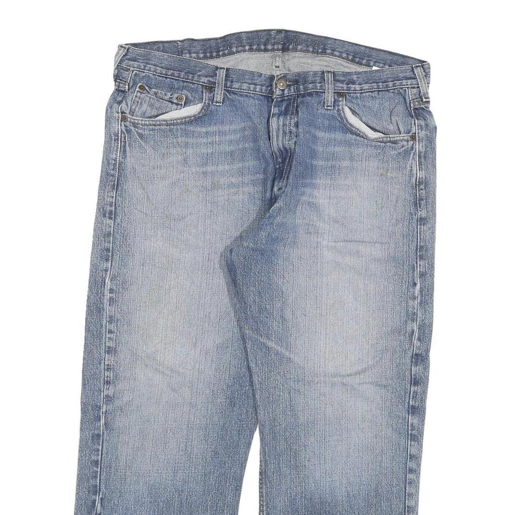 DICKIES Mens Regular Blue Denim Light Wash Jeans W38 L27 Classic Zip Pockets