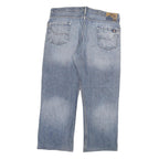 DICKIES Mens Regular Blue Denim Light Wash Jeans W38 L27 Classic Zip Pockets