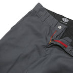 DICKIES Mens Polyester Blend Classic Grey Trousers W30 L31 Workwear Zip Closure