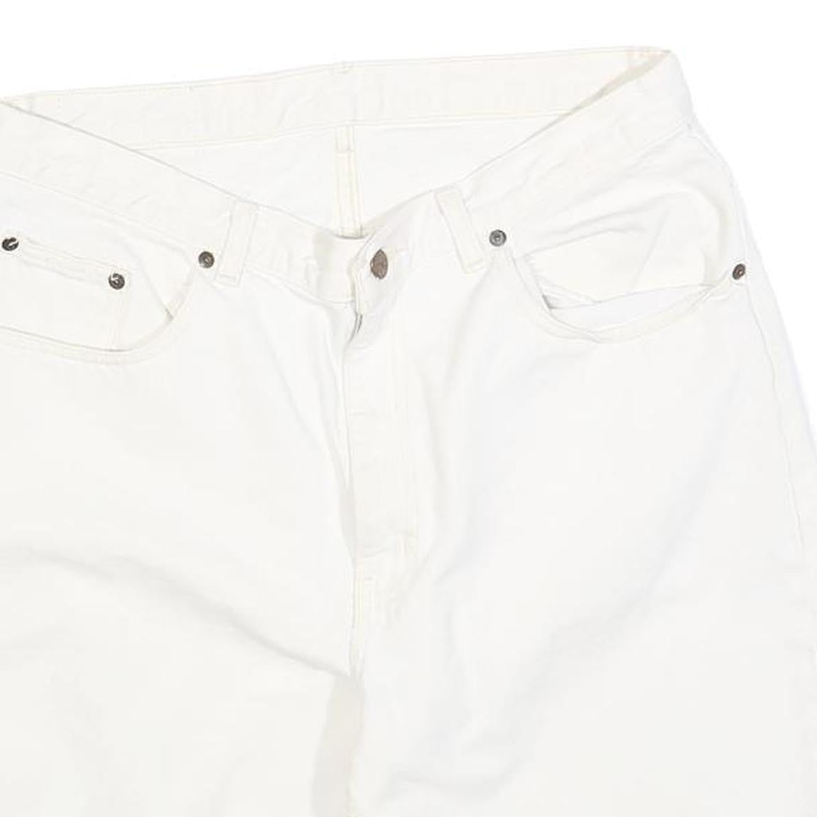 JH BREAKERS Mens White Casual Cotton Blend Shorts M W32 Comfortable Fit