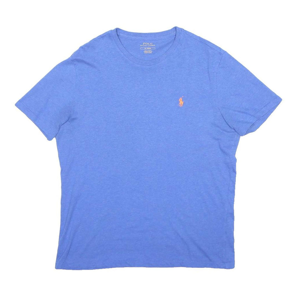 POLO RALPH LAUREN Mens Blue Crew Neck Short Sleeve T-Shirt M Cotton Casual