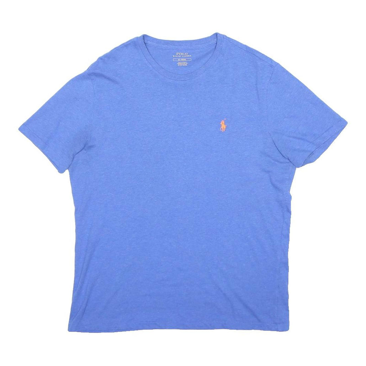 POLO RALPH LAUREN Mens Blue Crew Neck Short Sleeve T-Shirt M Cotton Casual