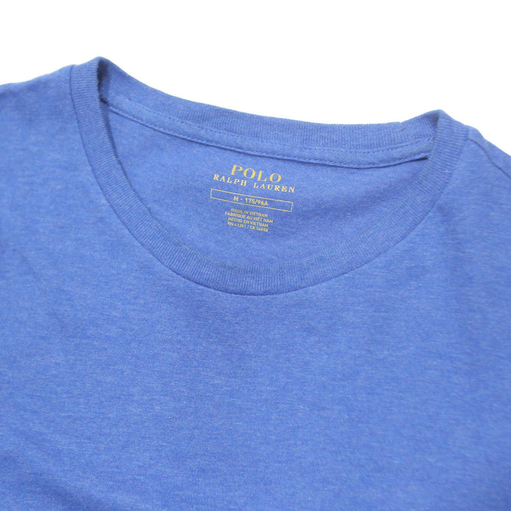 POLO RALPH LAUREN Mens Blue Crew Neck Short Sleeve T-Shirt M Cotton Casual