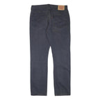 LEVI'S Mens Cotton Blend Blue Regular Straight Trousers W35 L33 Classic Zip