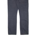 LEVI'S Mens Cotton Blend Blue Regular Straight Trousers W35 L33 Classic Zip