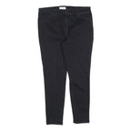 COAST Womens Slim Black Cotton Denim Jeans W32 L27 Zip