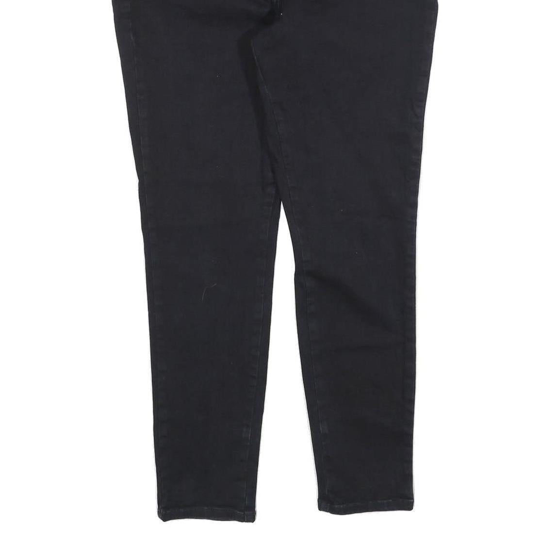 COAST Womens Slim Black Cotton Denim Jeans W32 L27 Zip