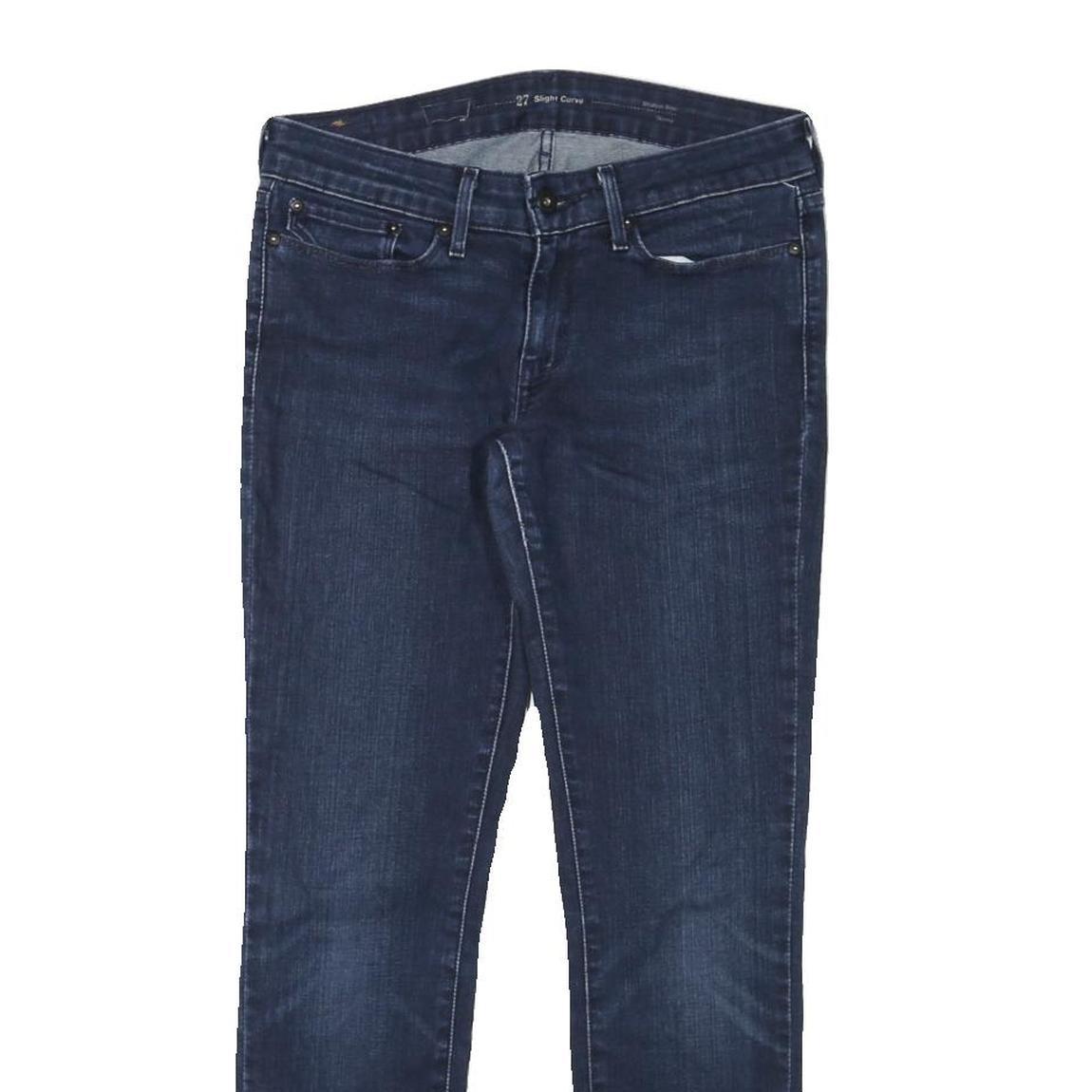LEVI'S Womens Slim Blue Denim Slim Jeans Cotton Blend W28 L27 Classic Zip