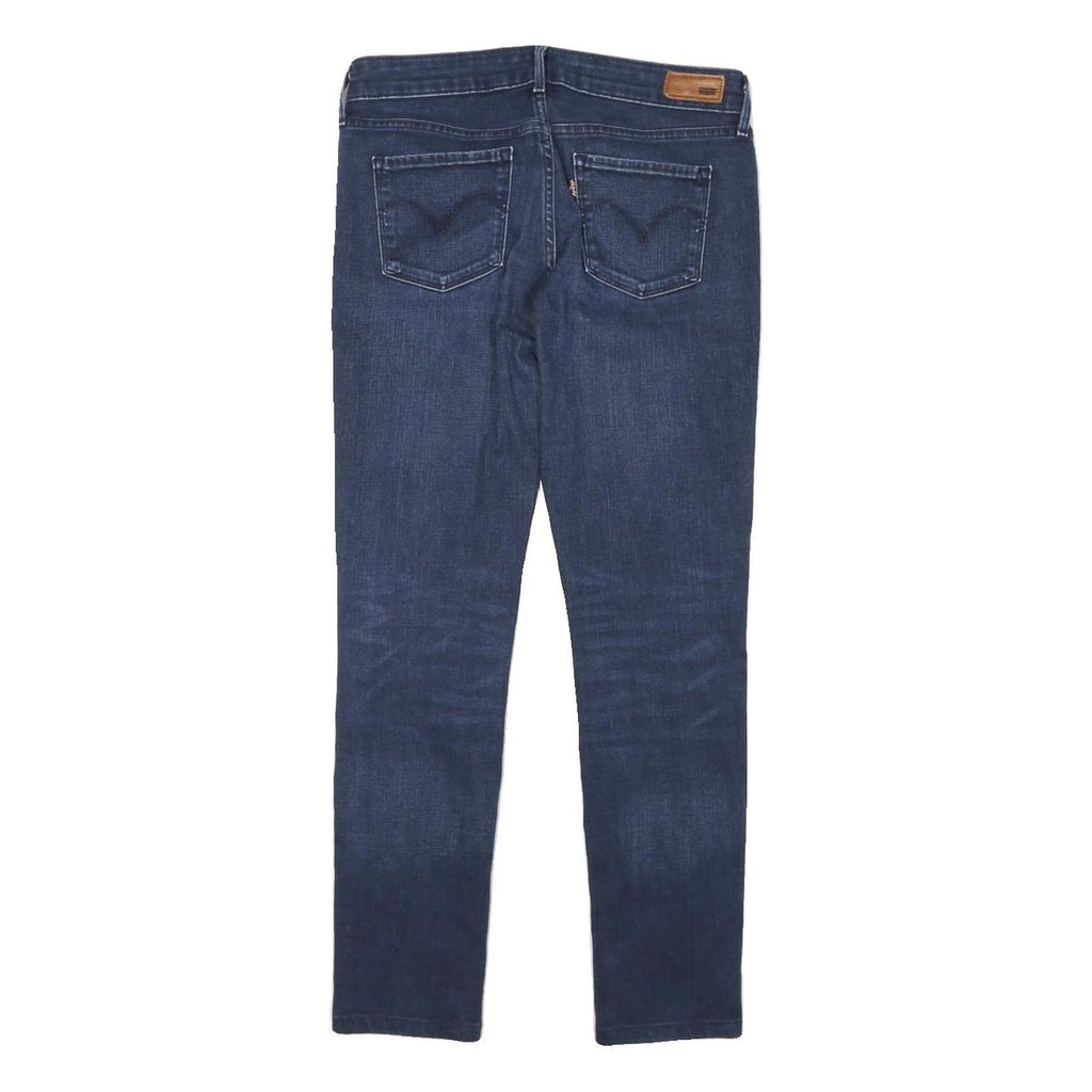 LEVI'S Womens Slim Blue Denim Slim Jeans Cotton Blend W28 L27 Classic Zip