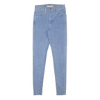 LEVI'S 720 Womens Jeans Blue Slim Skinny Denim Light W24 L27 Zip Cotton Blend