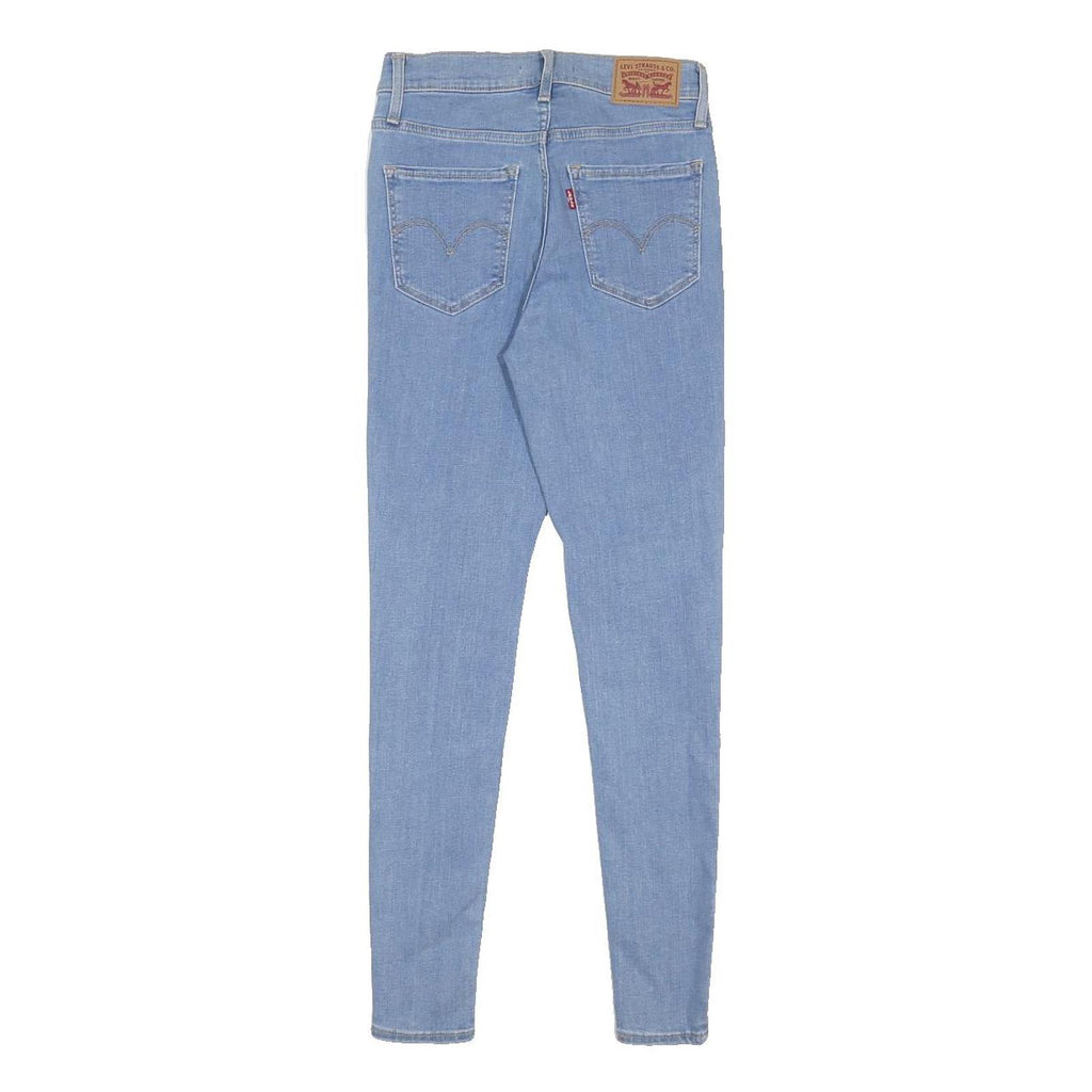 LEVI'S 720 Womens Jeans Blue Slim Skinny Denim Light W24 L27 Zip Cotton Blend