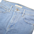 LEVI'S 720 Womens Jeans Blue Slim Skinny Denim Light W24 L27 Zip Cotton Blend