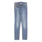 TRUE RELIGION Womens Slim Jeans Blue Denim W27 L30 Classic Zip Casual Stylish