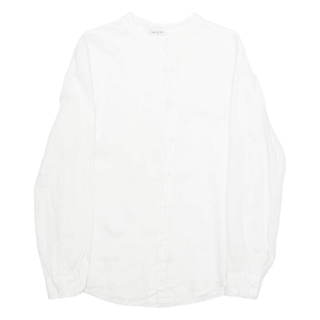 Womens Blouse White Long Sleeve M