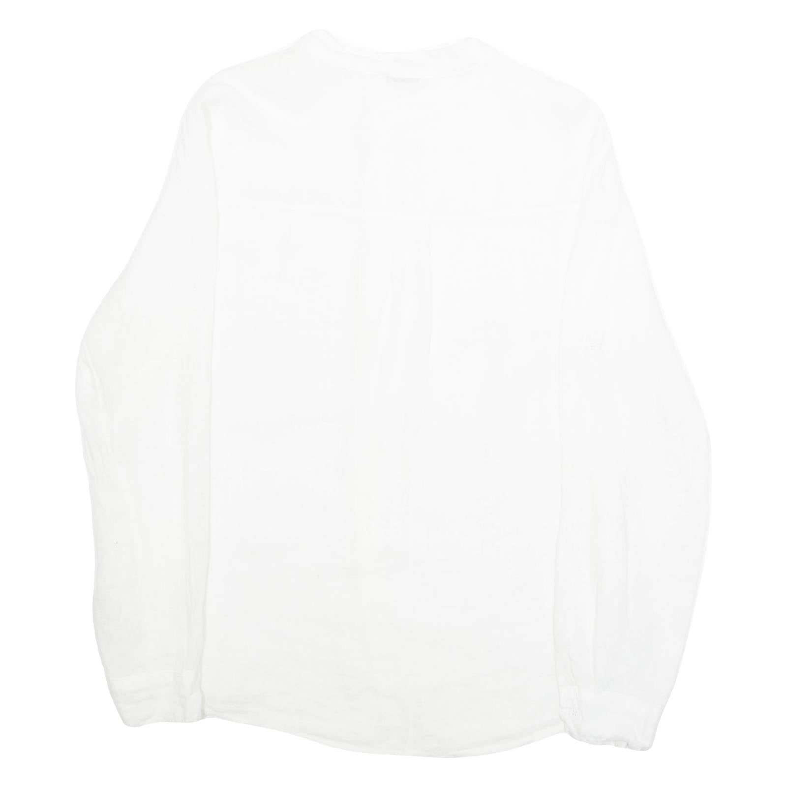 Womens Blouse White Long Sleeve M