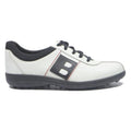 BALLY Womens Casual Leather Low Top White Black UK 4.5 Comfortable Stylish