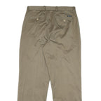 NAUTICA Mens Relaxed Beige Cotton Blend Trousers W34 L32 Zip Classic Straight