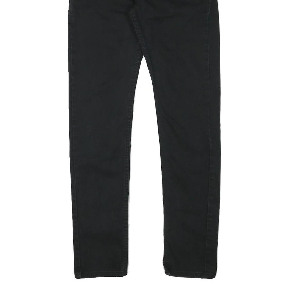 LEVI'S Mens Jeans Black Slim Skinny Denim W29 L29 Classic Cotton Blend Zip