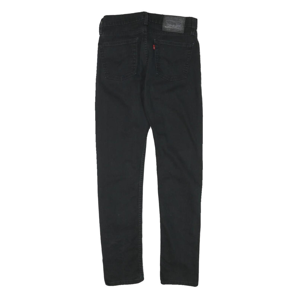 LEVI'S Mens Jeans Black Slim Skinny Denim W29 L29 Classic Cotton Blend Zip