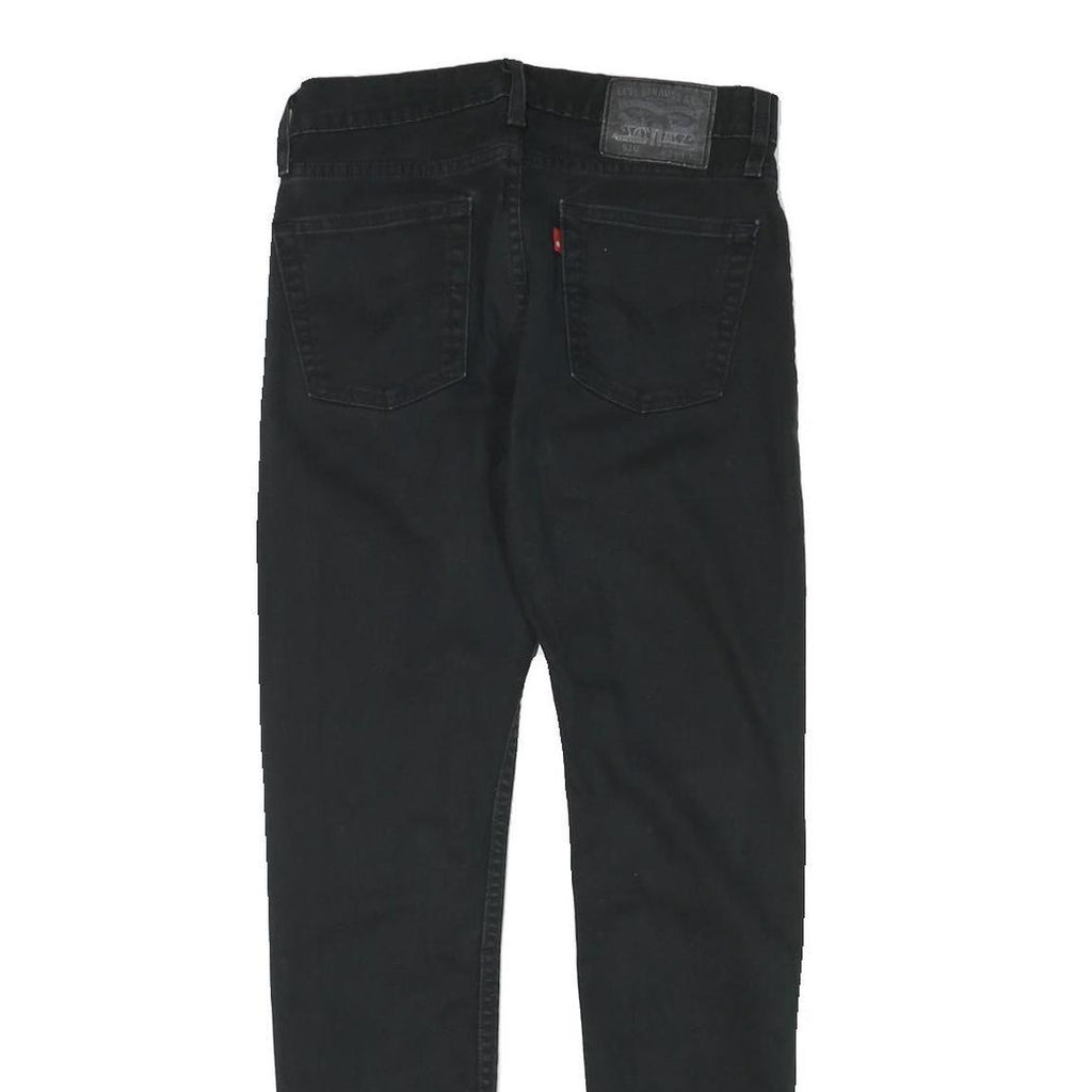 LEVI'S Mens Jeans Black Slim Skinny Denim W29 L29 Classic Cotton Blend Zip