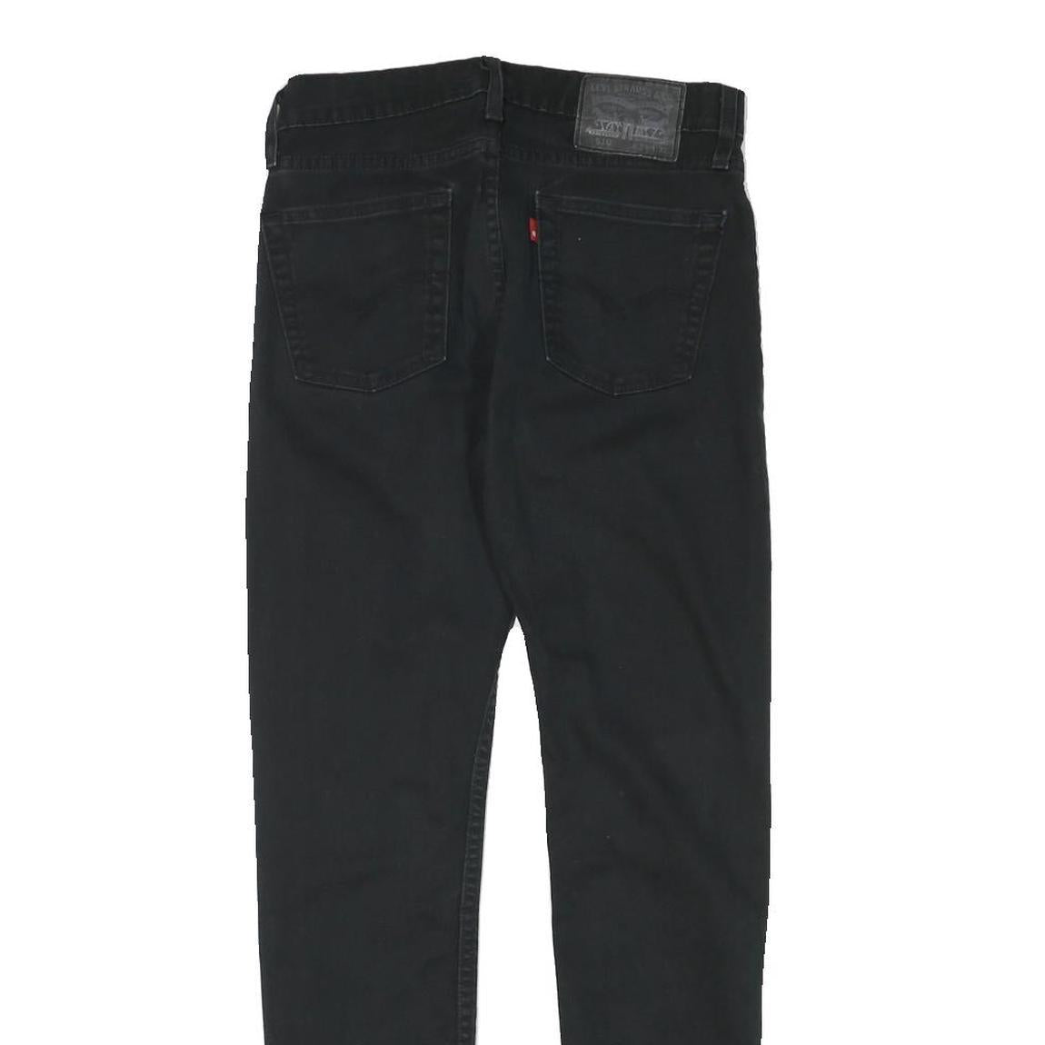 LEVI'S Mens Jeans Black Slim Skinny Denim W29 L29 Classic Cotton Blend Zip