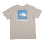 THE NORTH FACE Mens Beige Cotton Blend Graphic T-Shirt L Short Sleeve Crew Neck