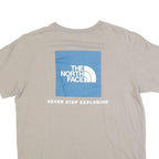 THE NORTH FACE Mens Beige Cotton Blend Graphic T-Shirt L Short Sleeve Crew Neck