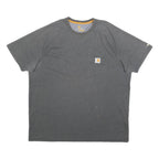 CARHARTT Mens Grey & Yellow Pocket T-Shirt XL Short Sleeve Crew Neck Casual