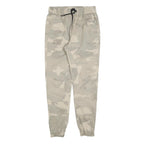 JACK & JONES Mens Cotton Blend Beige Camo Slim Tapered Trousers W28 L28