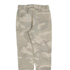 JACK & JONES Mens Cotton Blend Beige Camo Slim Tapered Trousers W28 L28