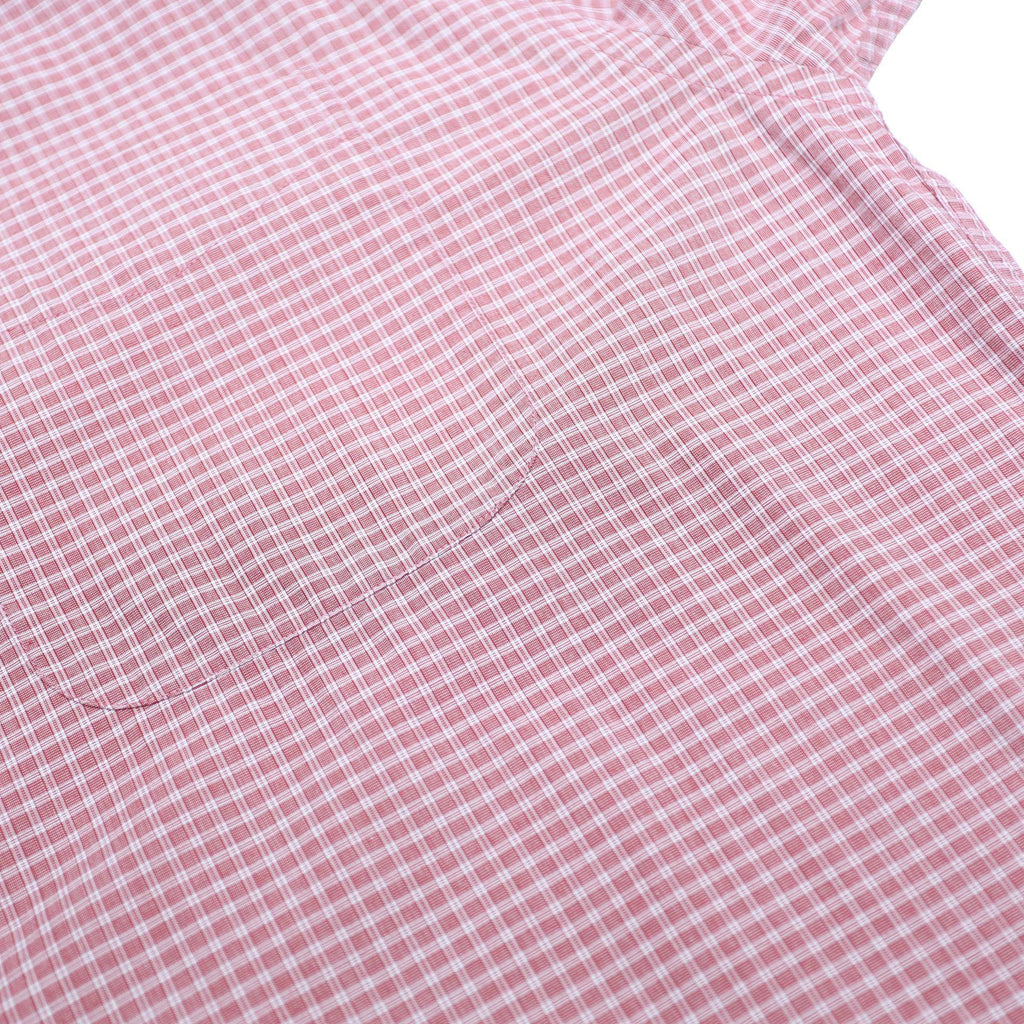 TOMMY HILFIGER Mens Red Check Shirt L Button Down Collar Long Sleeve Classic Fit